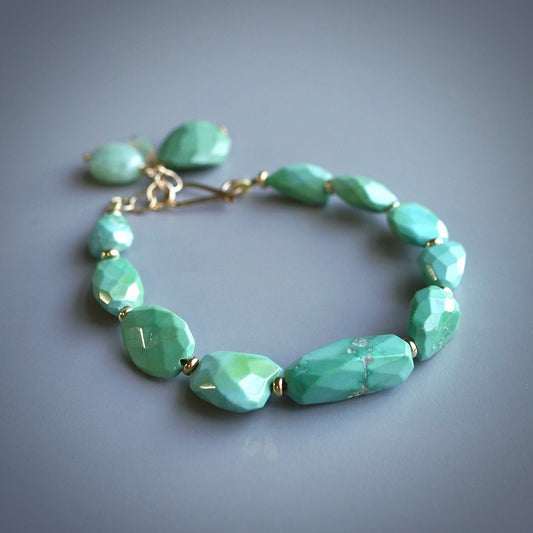 Turquoise charm bracelet