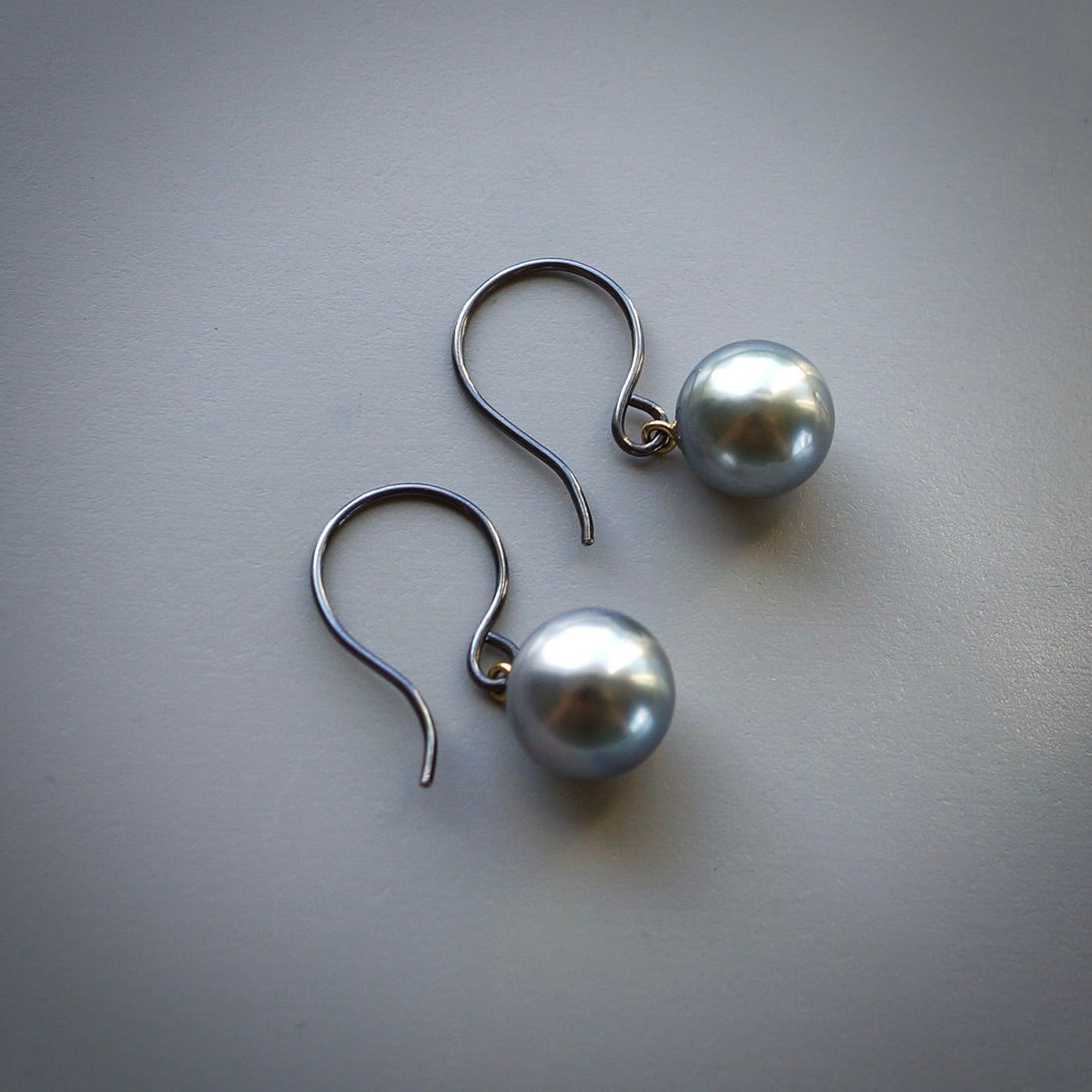 Tahitian pearl earrings