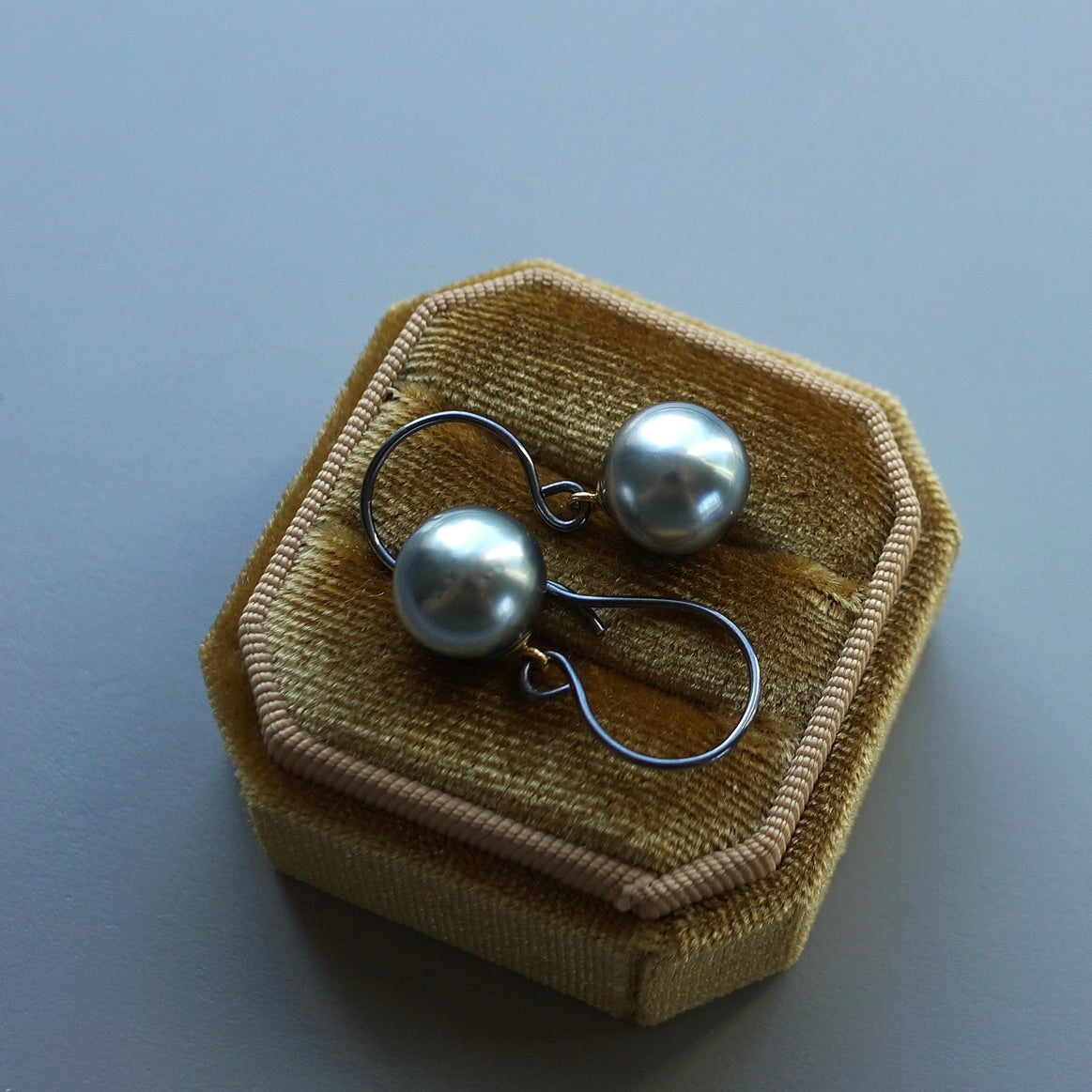 Tahitian pearl earrings