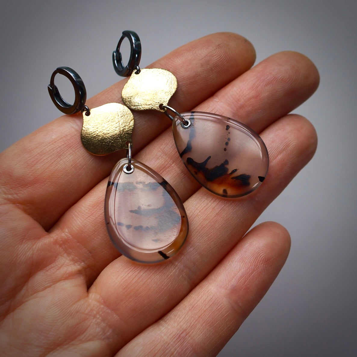 Montana agate earrings