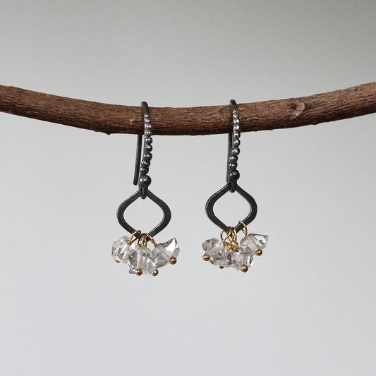 Herkimer diamond earrings