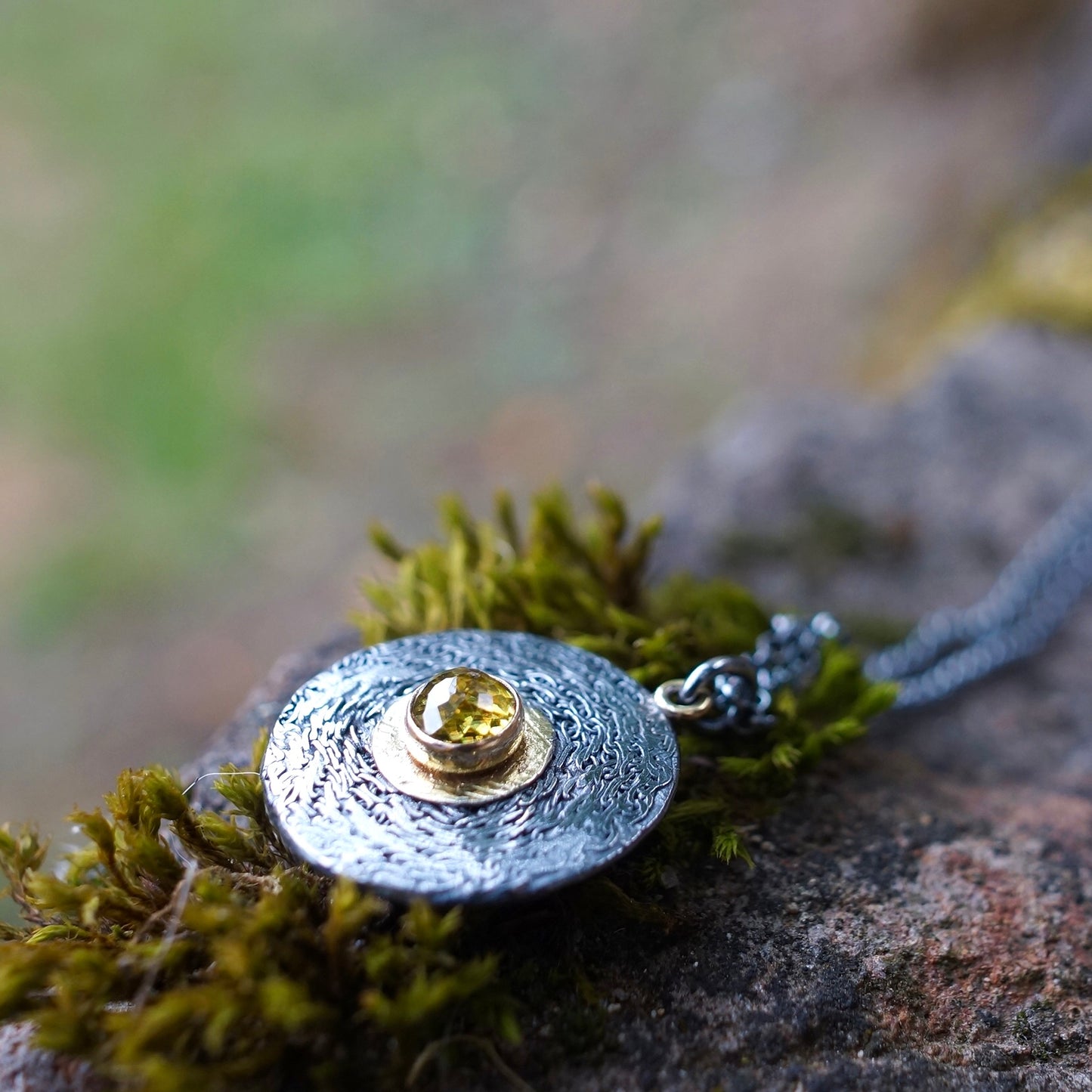 Green sphene pendant