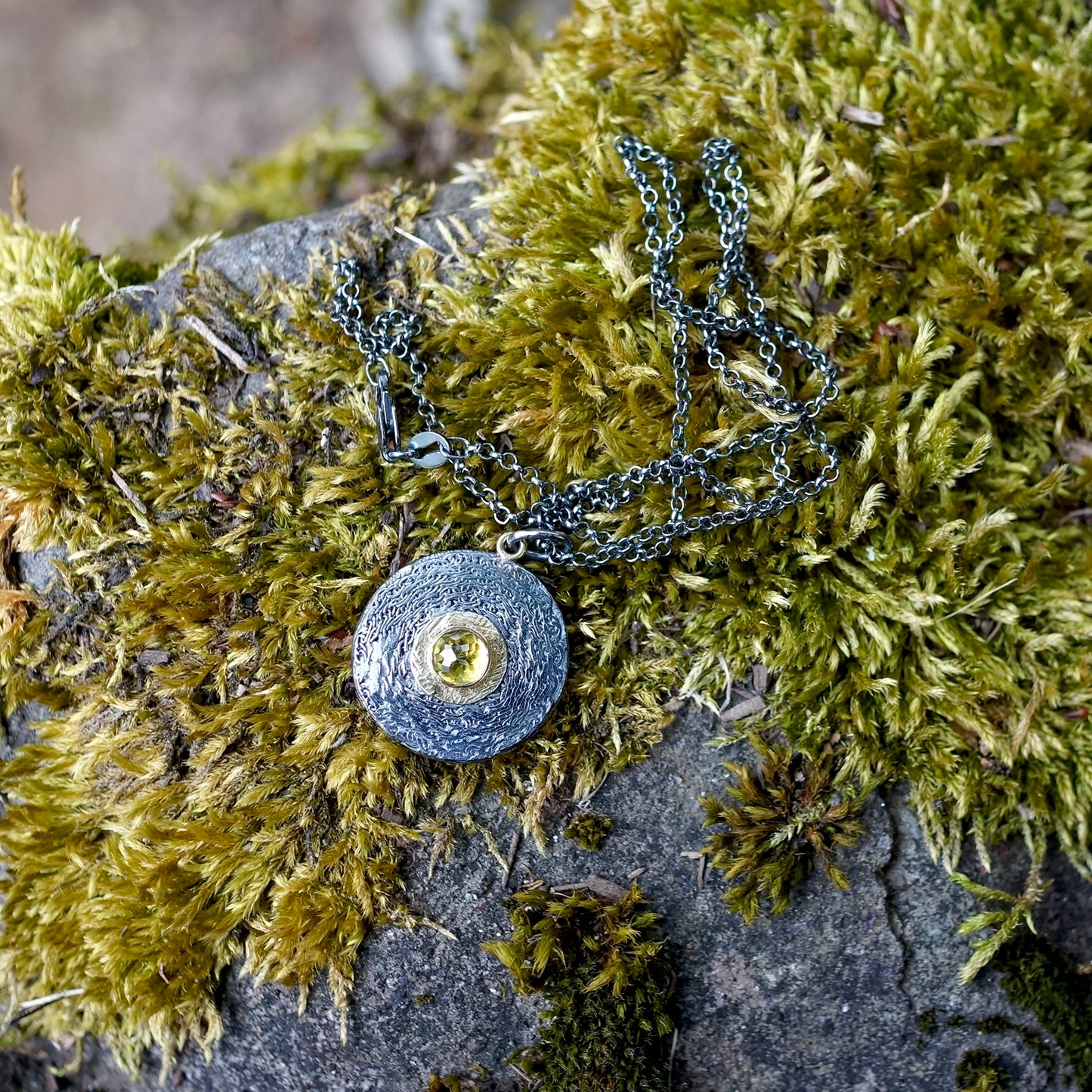 Green sphene pendant