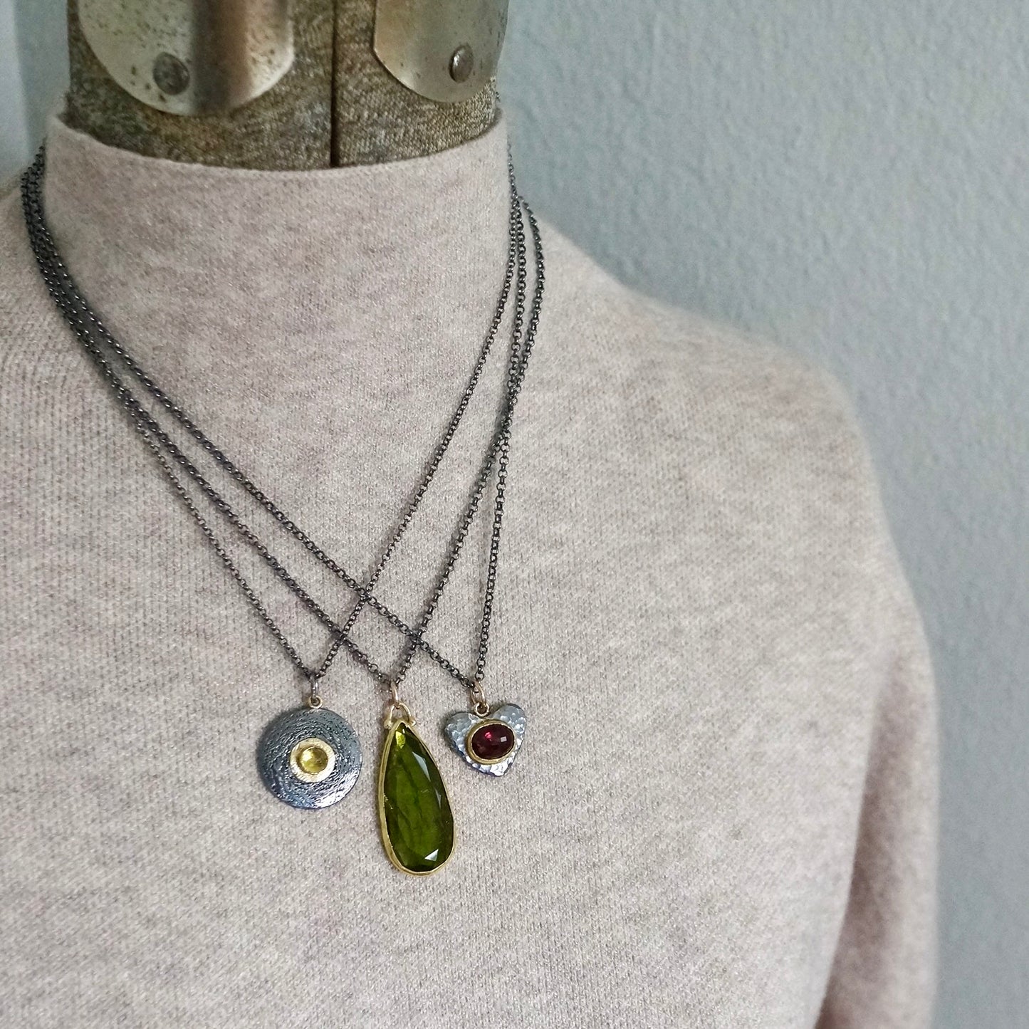 Green sphene pendant