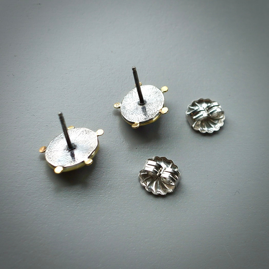 Blue sapphire stud earrings