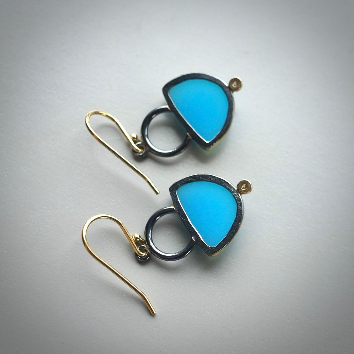 Idar Ice agate and diamond earrings