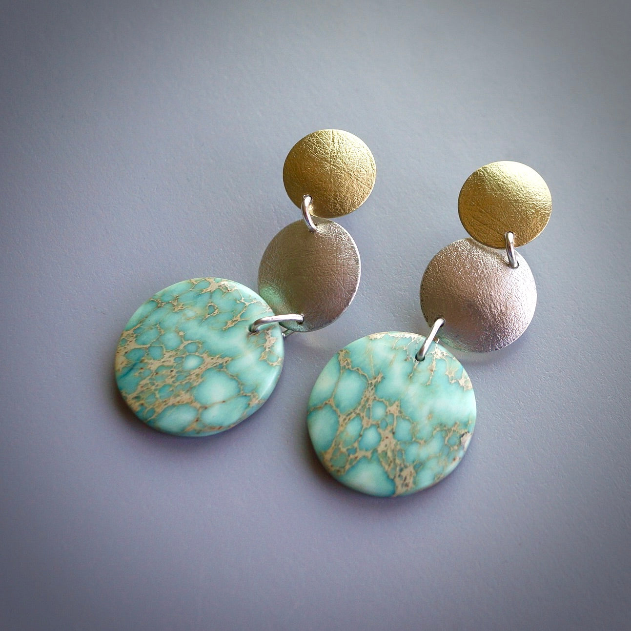 Sea sediment jasper earrings