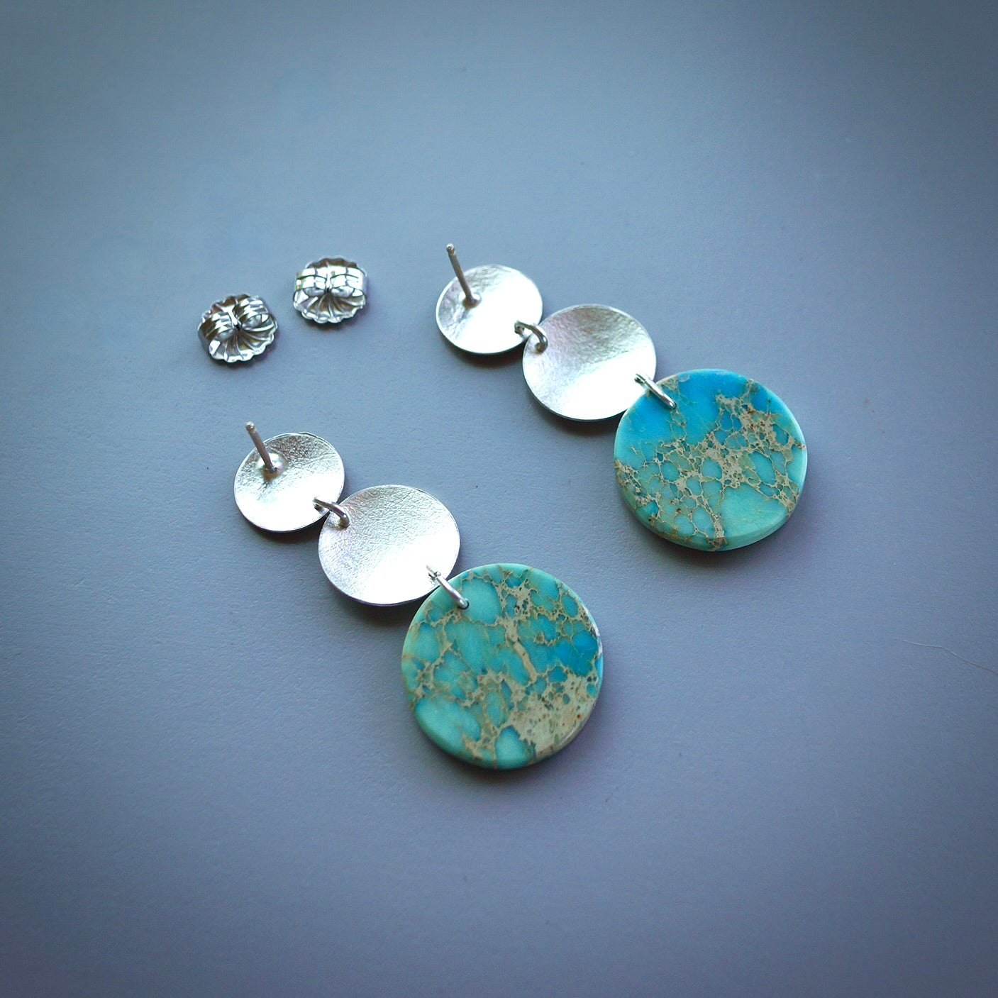 Sea sediment jasper earrings