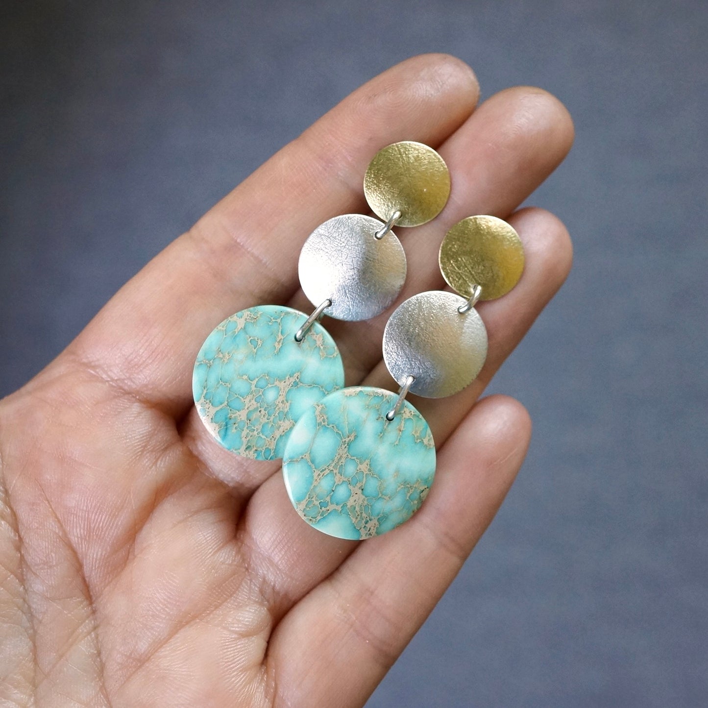 Sea sediment jasper earrings