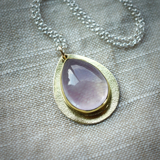 Large Morganite pendant