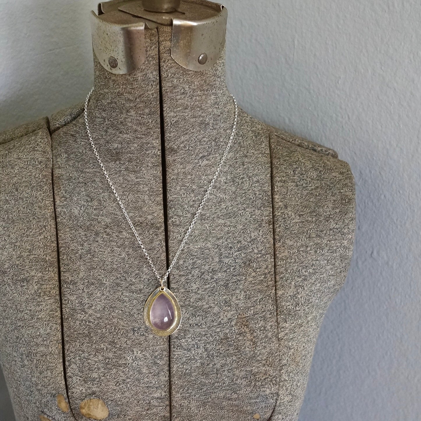 Large Morganite pendant