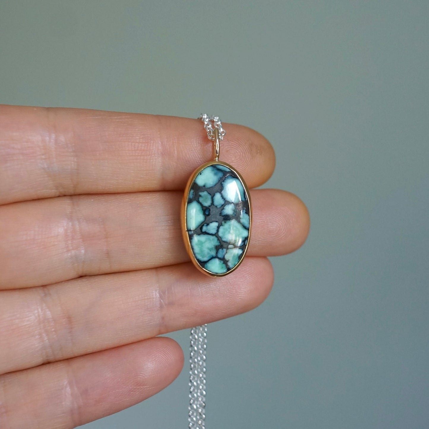 Desert Bloom Variscite pendant
