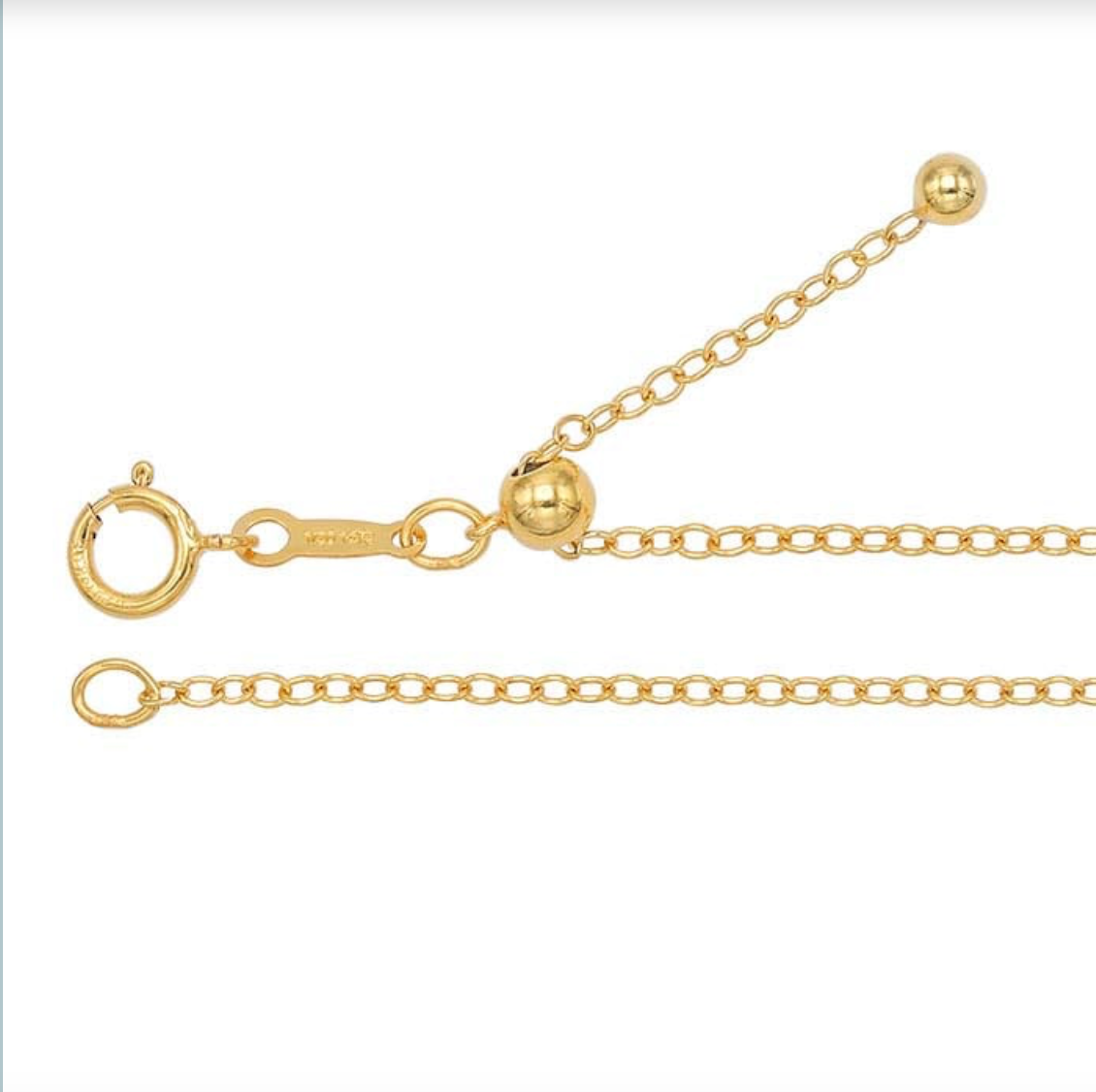 Gold filled adjustable 22" chain.