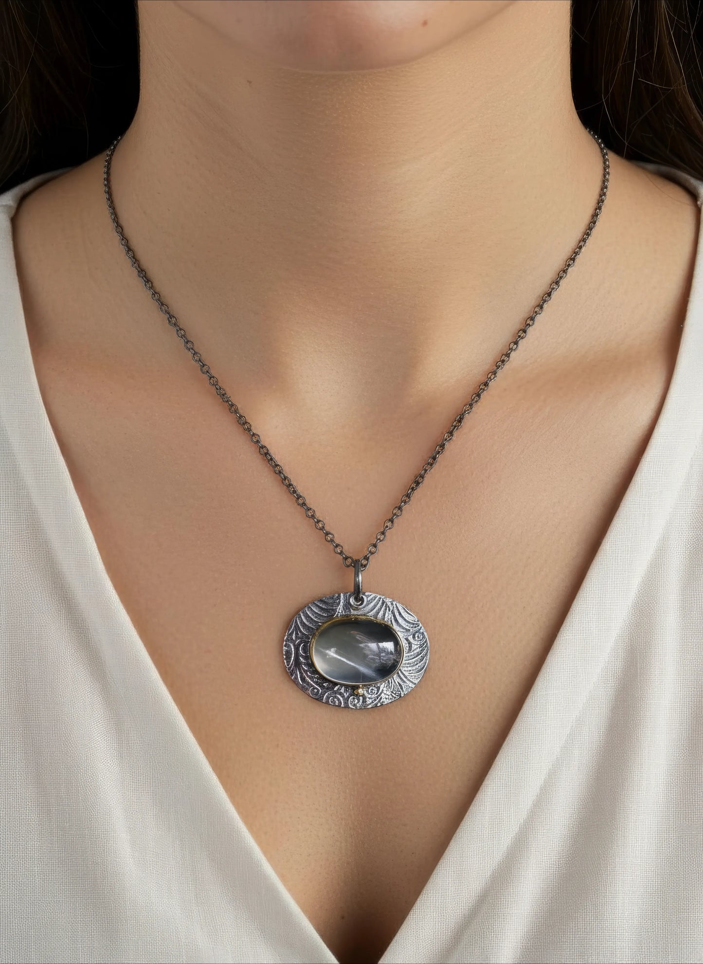 Malawi moonstone pendant
