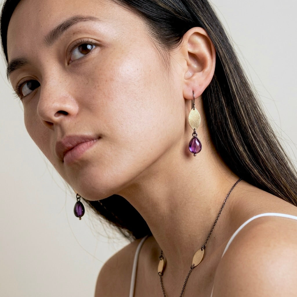 Amethyst earrings
