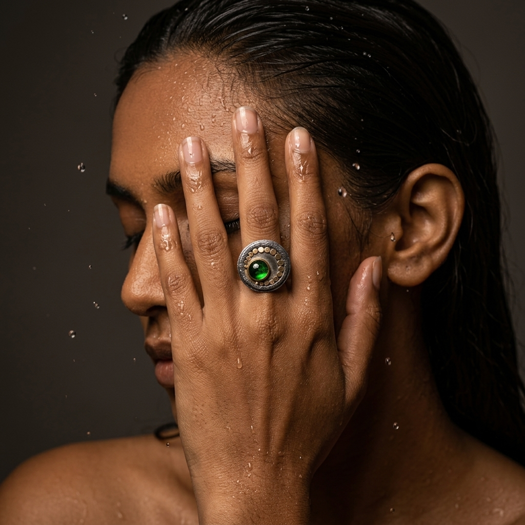 Tsavorite garnet ring