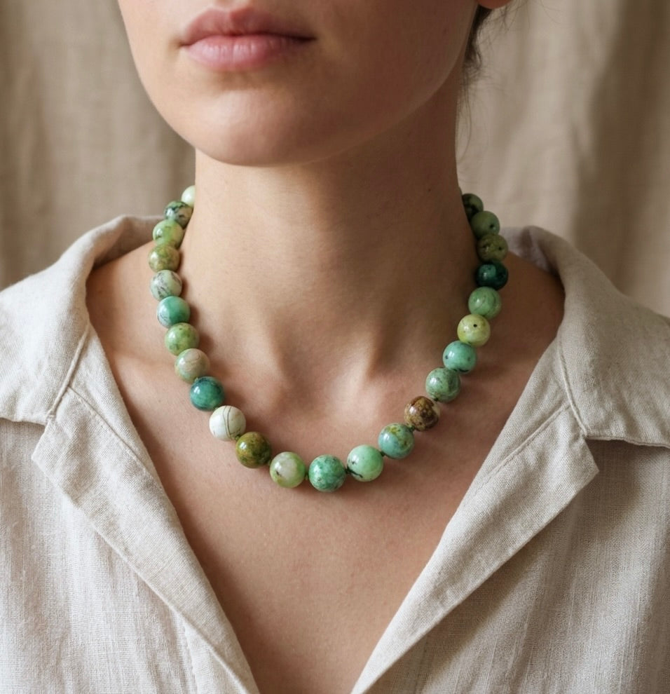 Nevada Apple Variscite Necklace