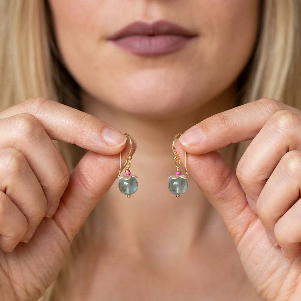 Fluorite earrings
