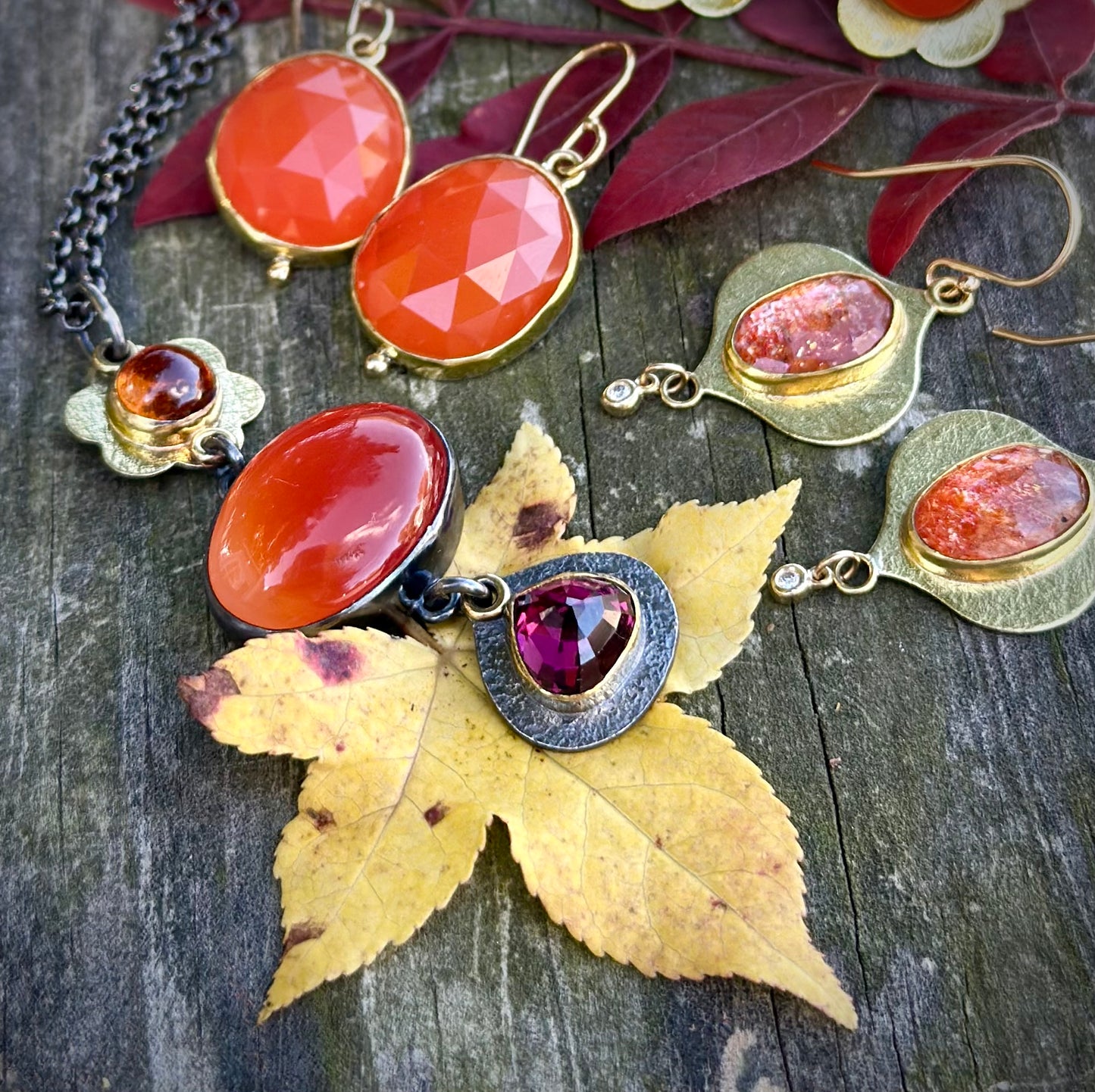 Carnelian earrings