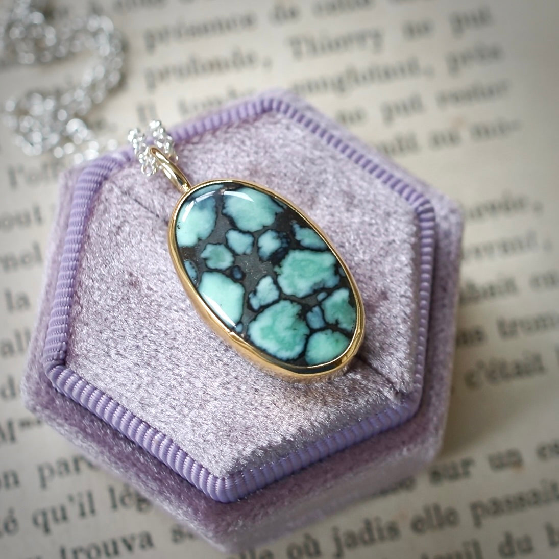Desert Bloom Variscite pendant