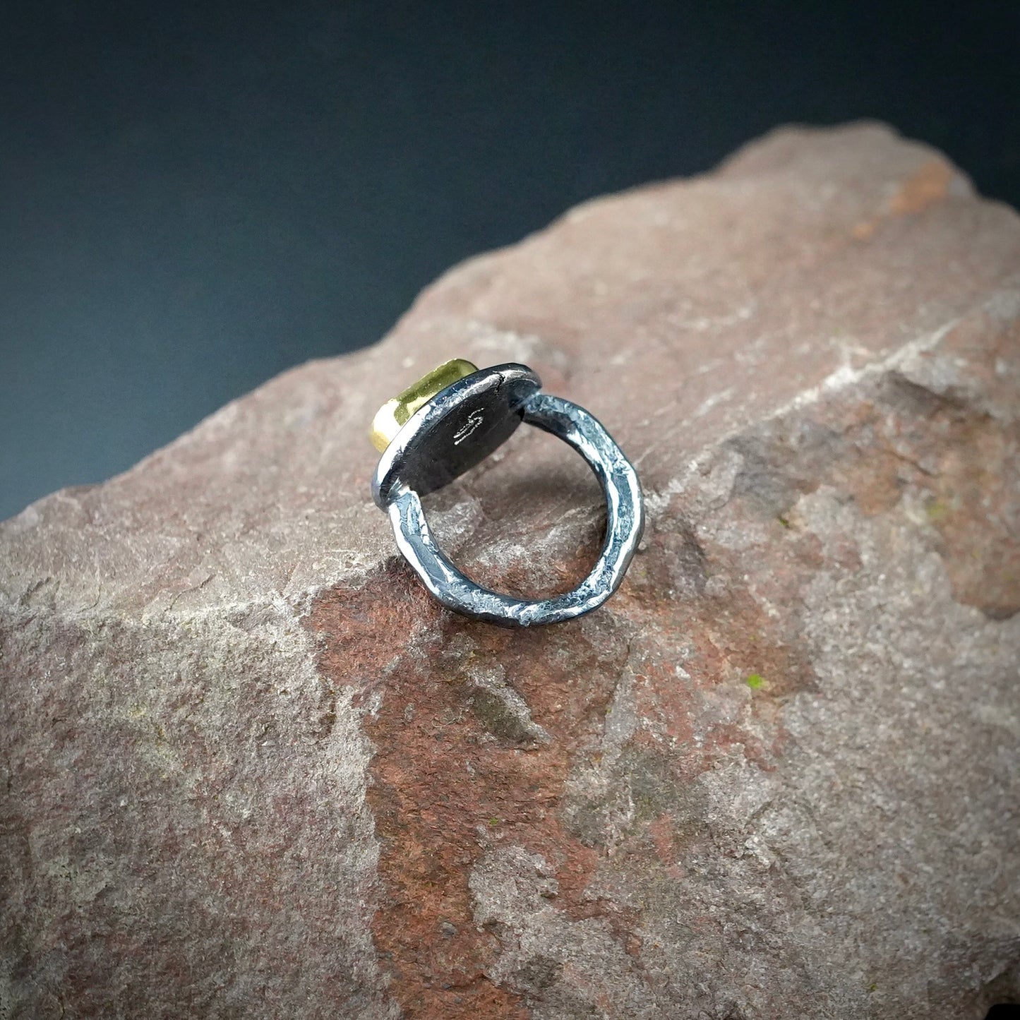 Australian opal Wabi Sabi ring