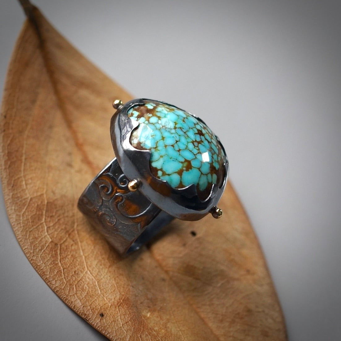 Number 8 turquoise ring