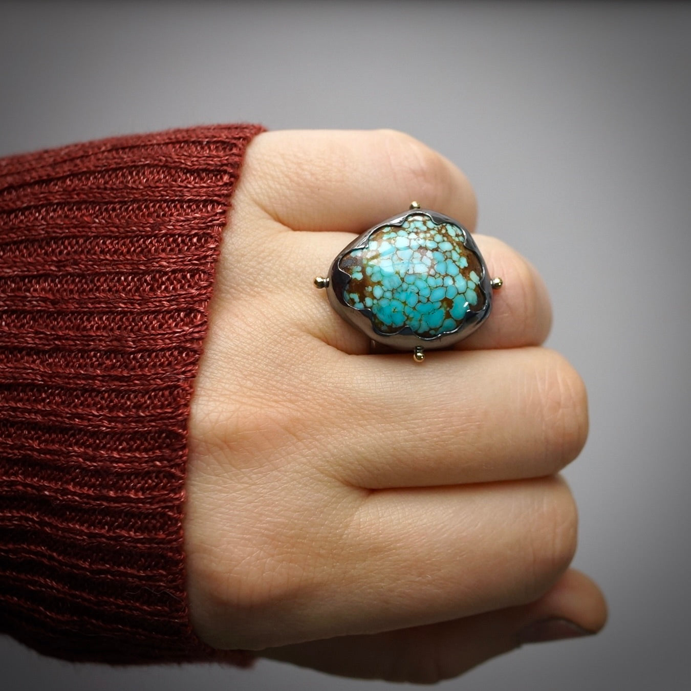 Number 8 turquoise ring