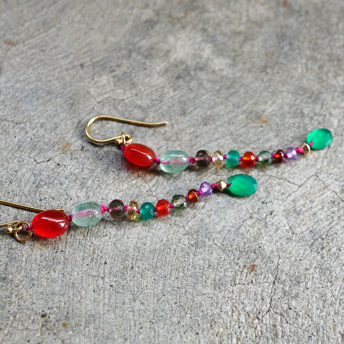 Gemstone Confetti earrings
