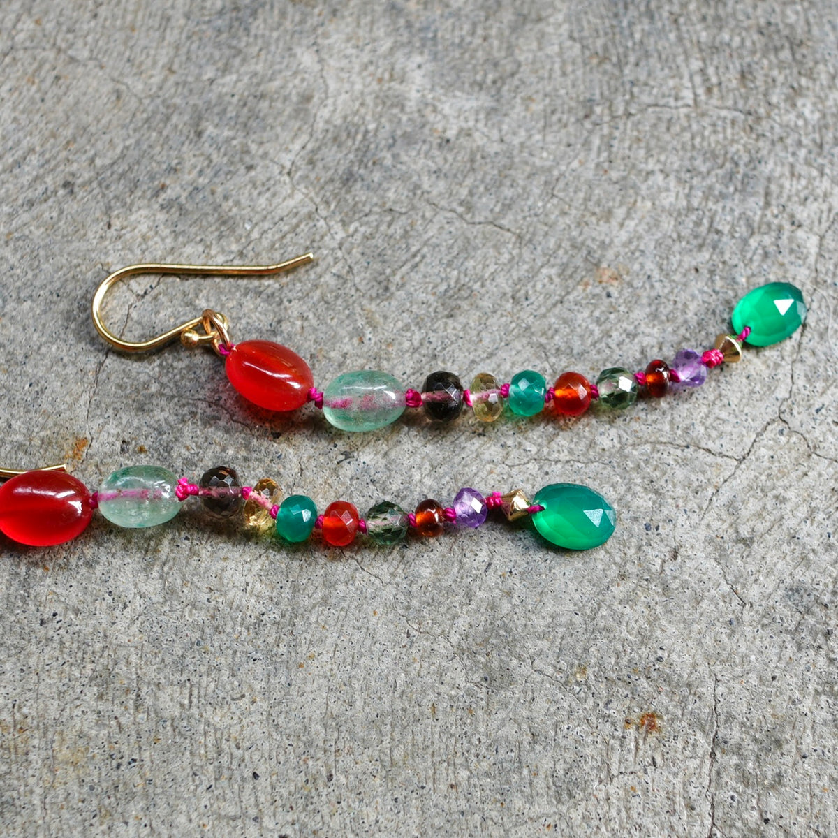 Gemstone Confetti earrings