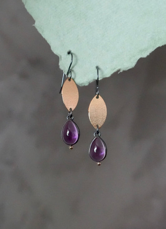 Amethyst earrings