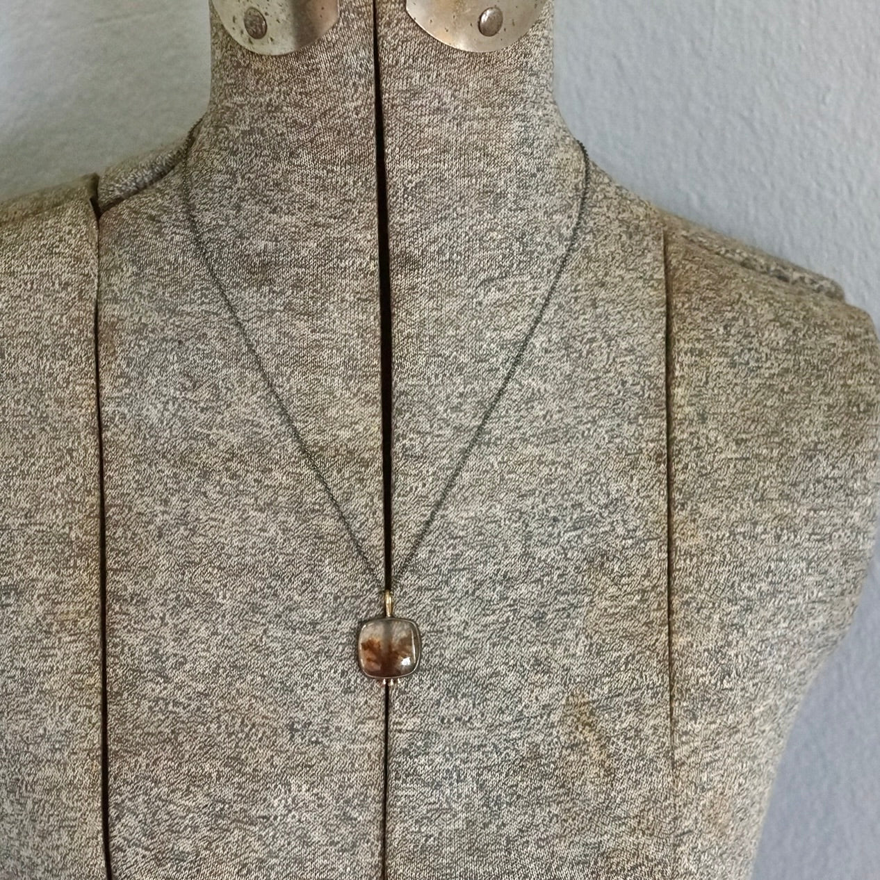 Dendritic agate pendant