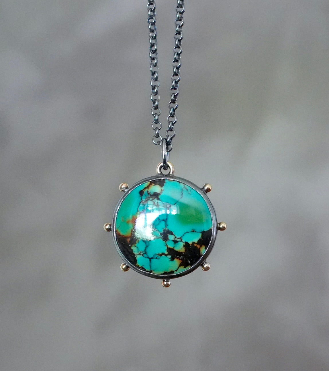 Qingu Polychrome Turquoise pendant