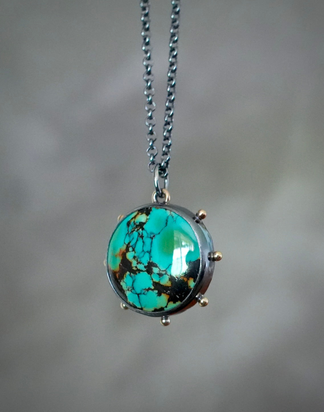 Qingu Polychrome Turquoise pendant