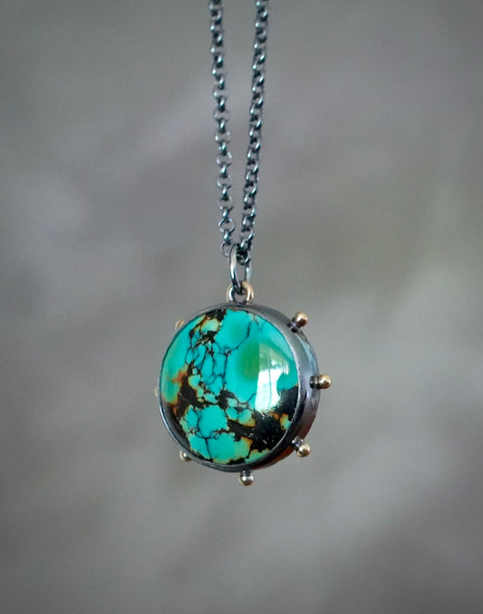 Qingu Polychrome Turquoise pendant