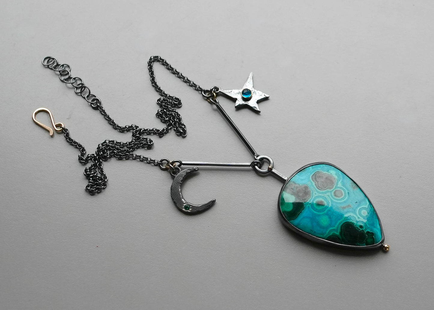 Chrysocolla Malachite Nigh Sky Necklace
