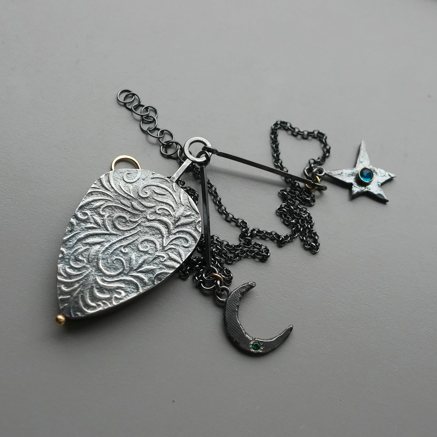 Chrysocolla Malachite Nigh Sky Necklace