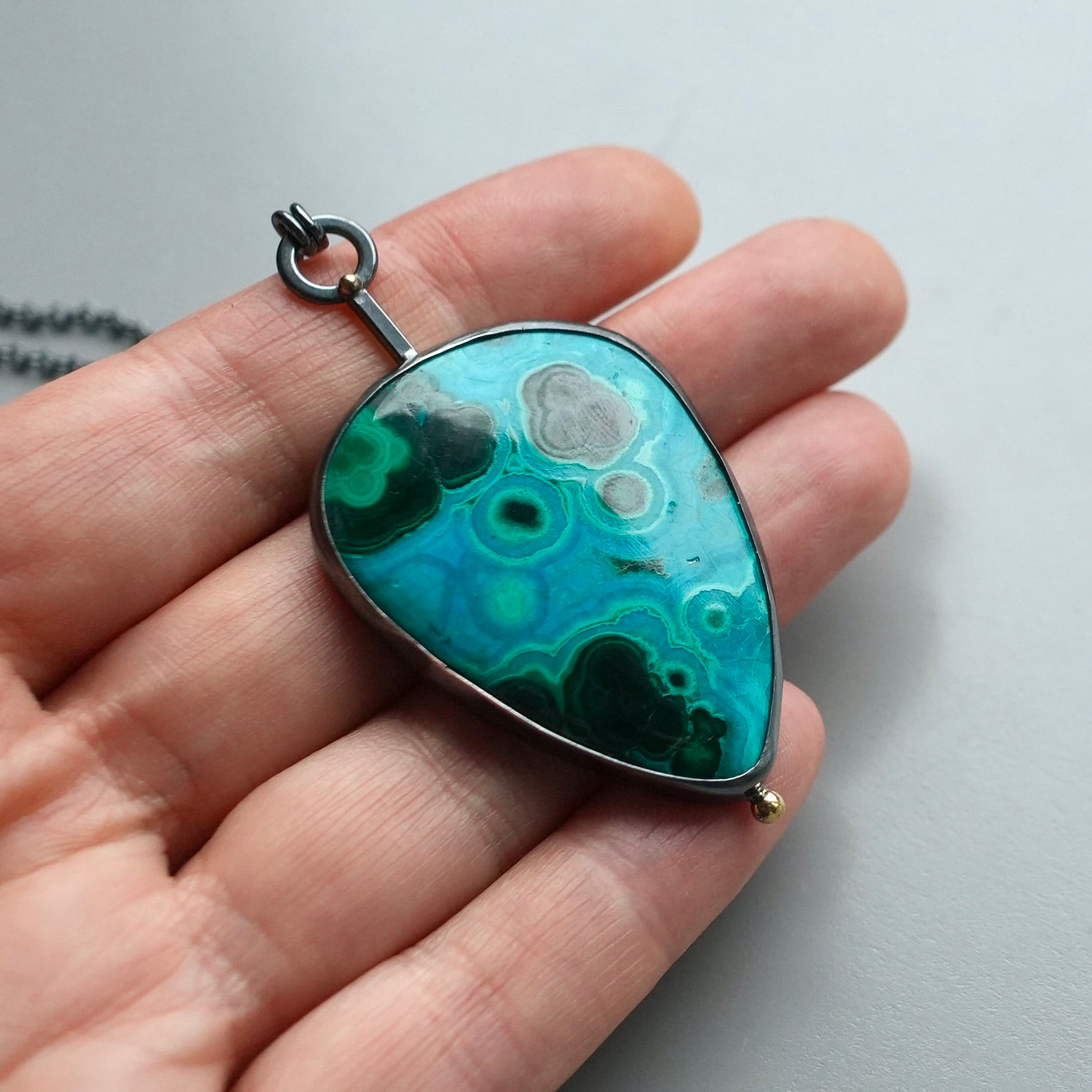 Chrysocolla Malachite Nigh Sky Necklace