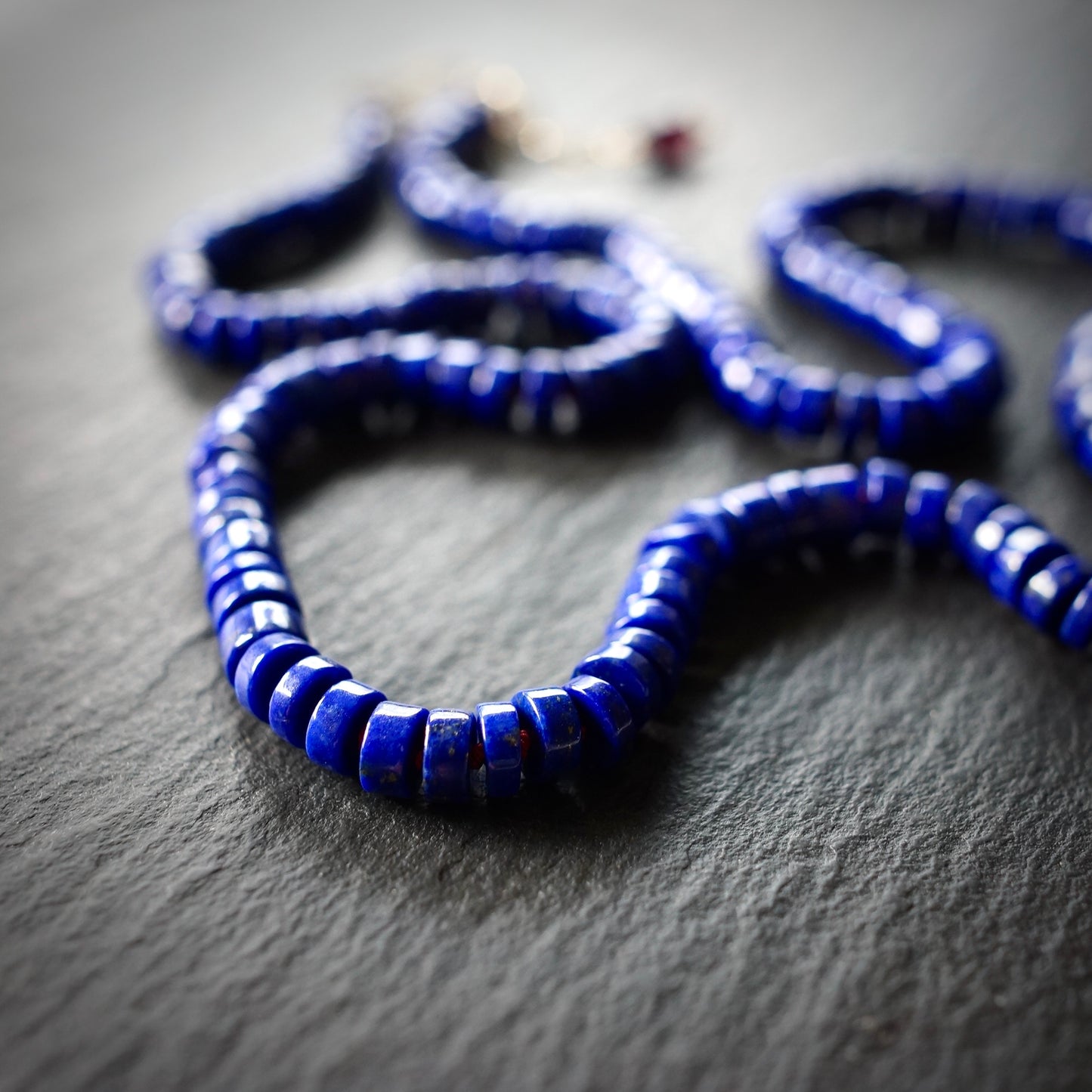 Knotted Lapis Lazuli necklace