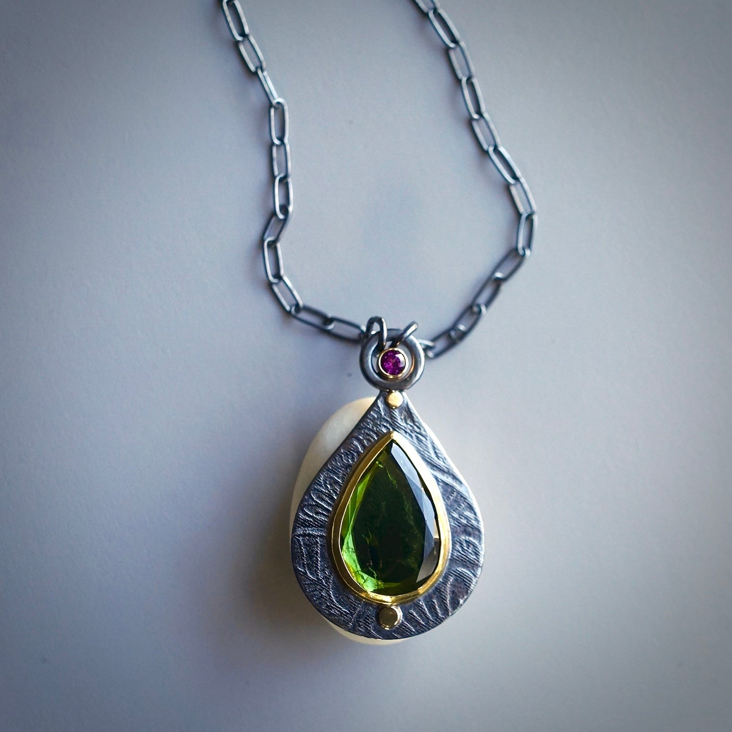 Green tourmaline pendant