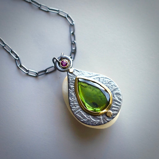 Green tourmaline pendant