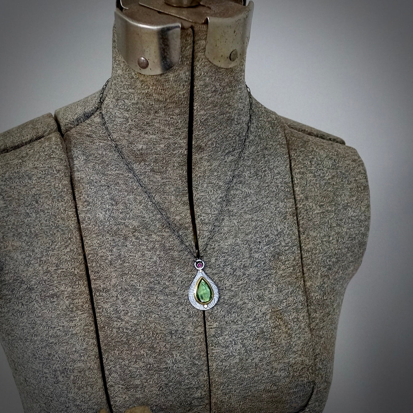 Green tourmaline pendant