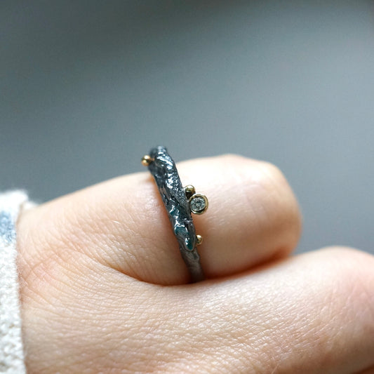 Woodland Ring with Diamond