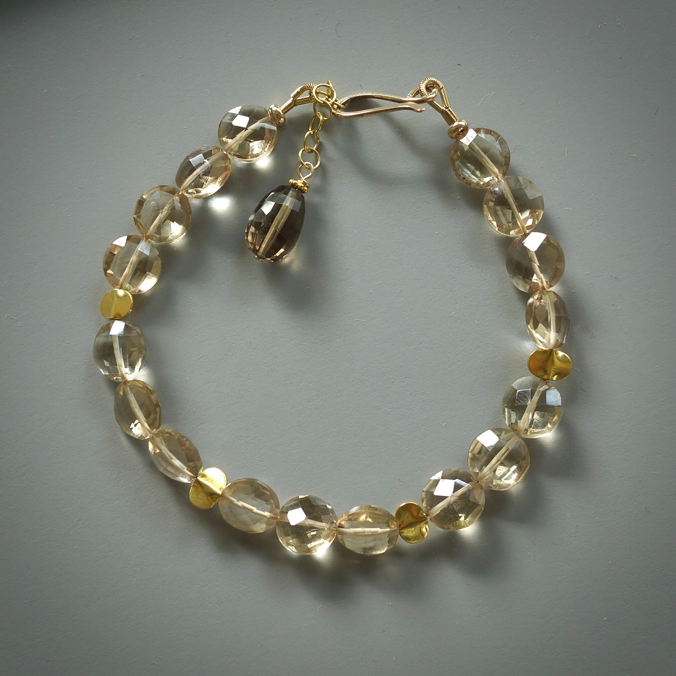 Champagne quartz bracelet