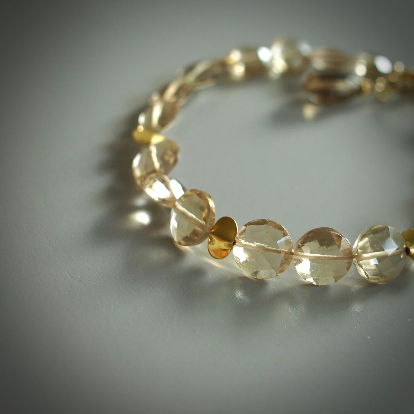 Champagne quartz bracelet