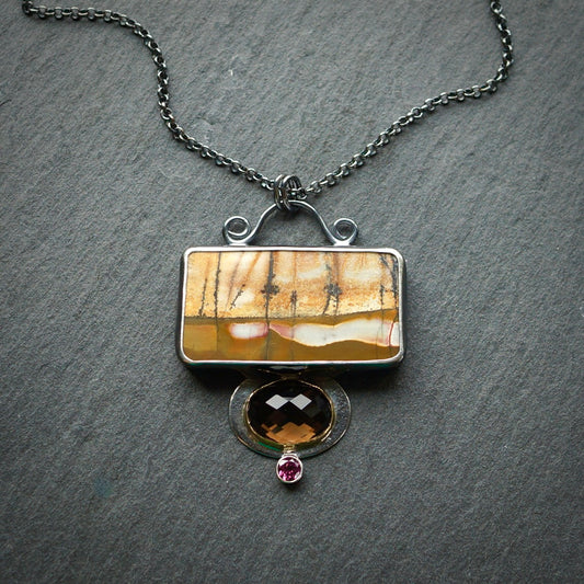 Sunset Tree Lake Pendant