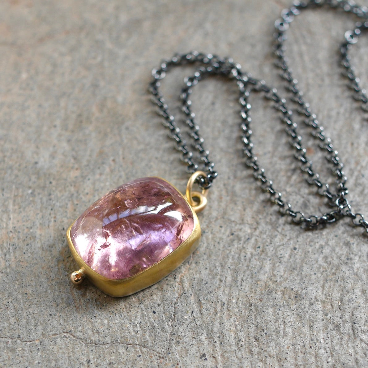 Cotton Candy Pink Tourmaline pendant
