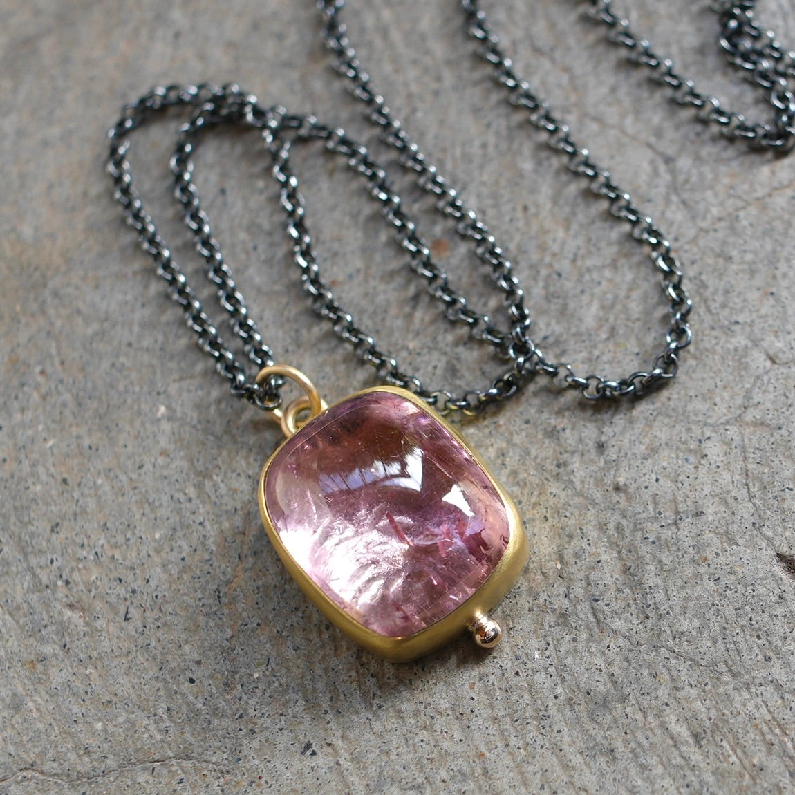 Cotton Candy Pink Tourmaline pendant