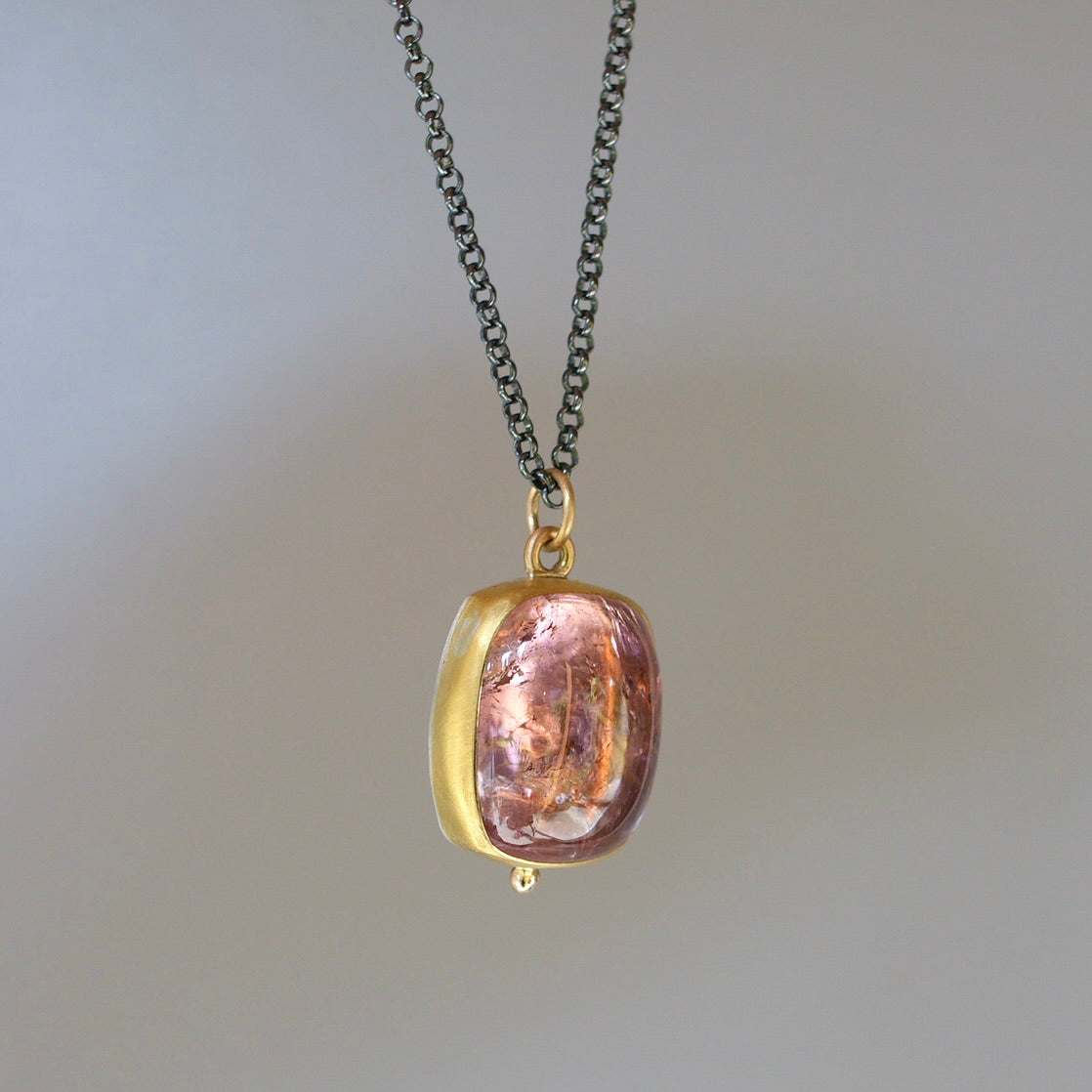 Cotton Candy Pink Tourmaline pendant