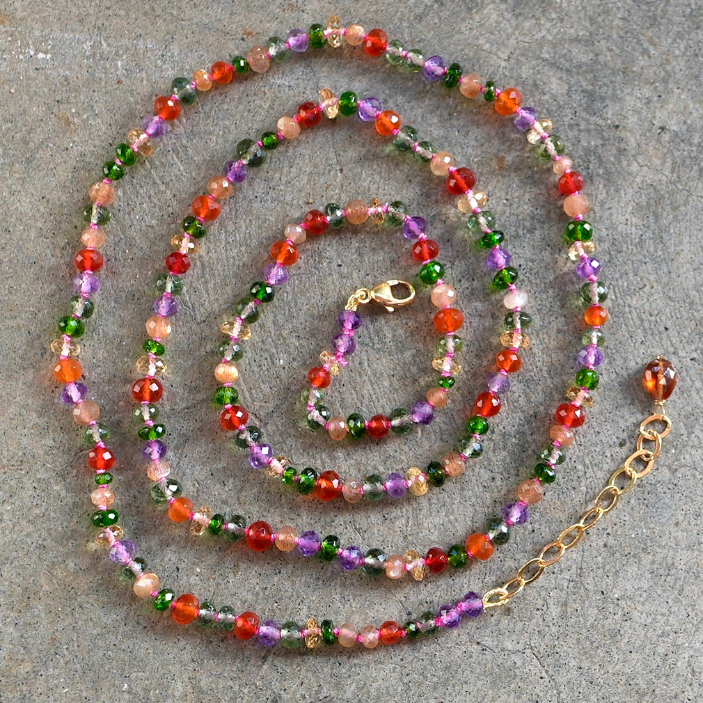 26” Gemstone Confetti necklace