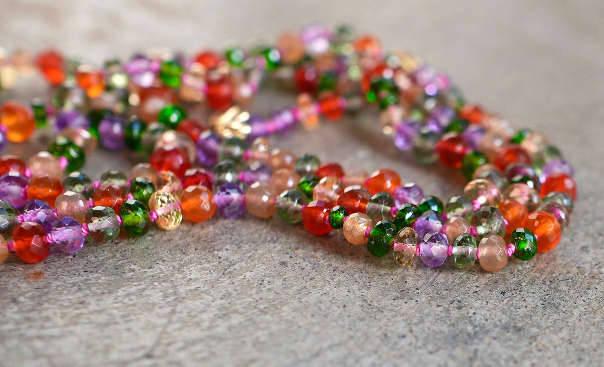 26” Gemstone Confetti necklace